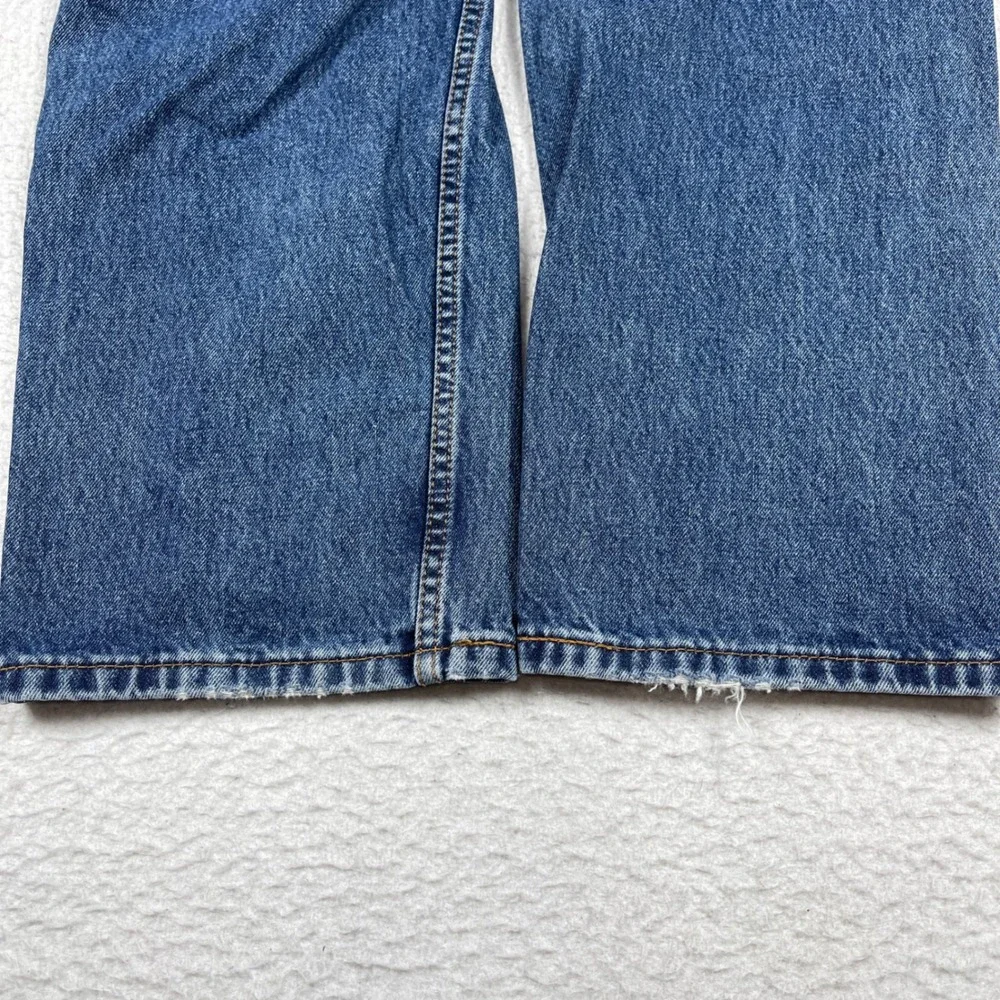 Levis 505 Regular Fit Jeans Mens 36x32 (Fit‎ 34x30) Blue Straight Leg Denim